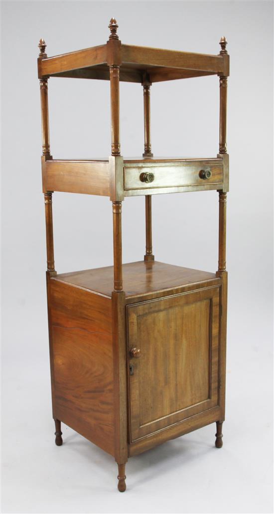 An early 19th century mahogany whatnot, W.5ft 1.5in.